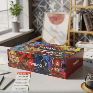 マーベルスーパーヒーローのパターンのカラフルな紙製ギフトボックス、カスタムデザインが可能