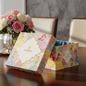 Colorful Gift Box with Princess Pattern, Suitable for Kids’ Gifts and Retail Display, Custom Design Available