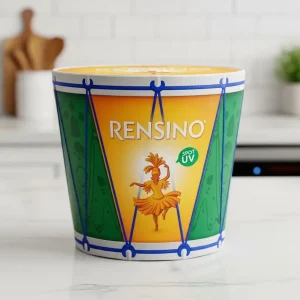 Tubo di Carta Colorato con Motivo di Ragazza Rensing, Adatto per Confezioni Regalo o Vendita al Dettaglio, Design Personalizzato Disponibile