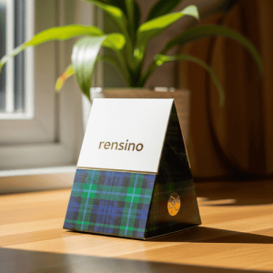 White and Tartan Pattern Paper Box with Logo, Suitable for Gift or Retail Packaging, Customizable by Factory