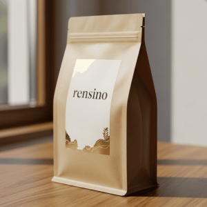 Sacola de Papel Kraft em Pé com Acabamento Fosco, Adequada para Embalagem de Alimentos ou Varejo, Personalizável pela Nossa Fábrica Automatizada