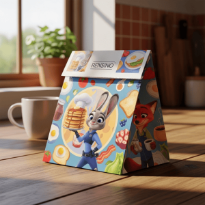 Caixa de Papel Colorida para Presentes com Padrão de Desenho Animado, Adequada para Uso em Varejo e Promoções, Design Personalizado Disponível
