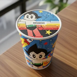 Colorful Paper Tube with Cartoon Character Print, Suitable for Gift or Retail Packaging