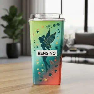 Colorful Paper Tube with Fairy and Leaf Pattern, Suitable for Gift or Retail Packaging, Custom Design Available