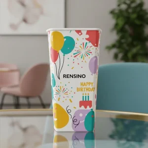 Colorful Paper Tube with Birthday Pattern, Suitable for Gift or Party Packaging, Custom Design Available