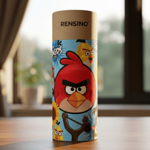 Tubo di Carta Colorato con Design di Angry Bird, Adatto per Imballaggio Regalo o al Dettaglio, Fabbrica con Capacità di R&D e Personalizzazione