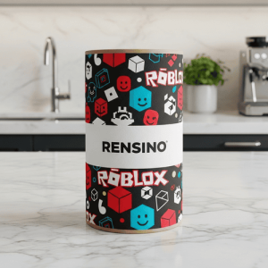 Tubo di carta colorato con motivo Roblox, adatto per imballaggio regalo o al dettaglio, design personalizzato disponibile