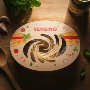 Recipiente de Papel Branco para Alimentos com Impressão Colorida, Adequado para Embalagem para Viagem e Varejo