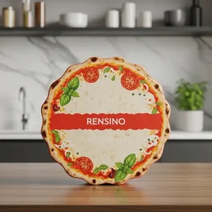 علبة ورقية دائرية بنمط الطماطم والريحان، تصميم مخصص متاح