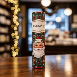 Dekorativer Papiertube mit Weihnachtsmuster, geeignet für Geschenkverpackungen und Präsentationen, Fabrik mit F&E- und Anpassungsdiensten
