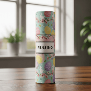 Bunte Papierrolle mit Osterei-Muster, geeignet für Geschenk- oder Einzelhandelsverpackungen, individuelles Design verfügbar