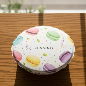 Lata de Papel com Padrão Colorido de Macaron, Adequada para Embalagem de Presentes, Varejo ou Exibição