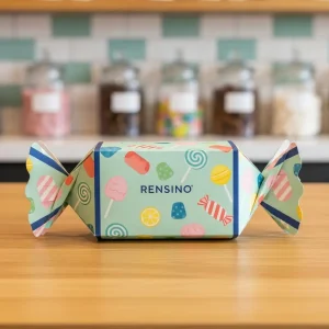 Colorful Candy Wrapper Paper Box with Sweet Pattern, Suitable for Gift or Retail Packaging