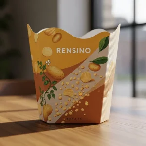 Colorful Paper Display Box with Potato Chip Pattern, Suitable for Retail or Gift Packaging