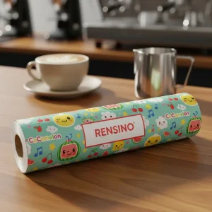 Tubo di Carta Colorato con Personaggi dei Cartoni Animati e Frutta, Adatto per Imballaggio Regalo o al Dettaglio