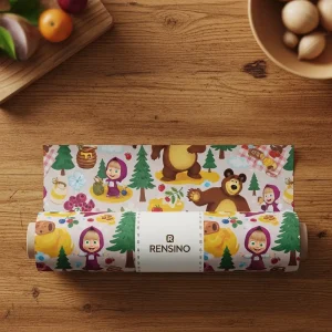 Tubo di Carta Colorato con Motivo Cartone Animato, Adatto per Imballaggio Regalo o Vendita al Dettaglio