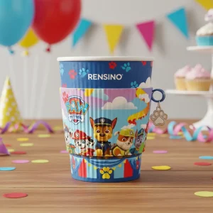 Colorful Paper Cup with Paw Patrol Characters, Suitable for Kids’ Party and Custom Printing
