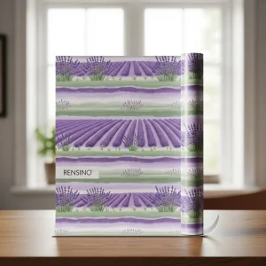 Scatola regalo in carta con motivo lavanda, adatta per regali, vendita al dettaglio, esposizione, cosmetici, imballaggio di gioielli – Personalizzazione in fabbrica disponibile