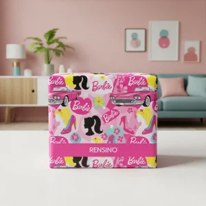 Scatola regalo in carta rosa con motivo di Barbie e auto, adatta per regali per bambini o esposizione al dettaglio, design personalizzato disponibile