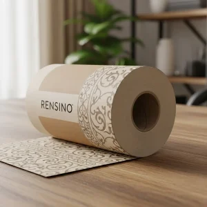 Tubo in Carta Kraft con Motivo Elegante, Adatto per Imballaggio Regalo o Vendita al Dettaglio
