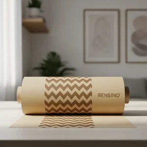 Tubo di Carta Kraft con Motivo Zigzag, Adatto per Imballaggio Regali o Vendita al Dettaglio, Personalizzabile dalla Fabbrica