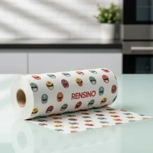White Paper Roll with Colorful Helmet Pattern, Suitable for Packaging or Display, Factory Specializing in High-Quality Paper Solutions