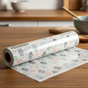 White Paper Roll with Robot Pattern, Suitable for Gift or Retail Packaging, Custom Printing Available