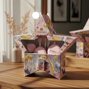 Scatola regalo a forma di stella con design di personaggi anime, personalizzabile per vendita al dettaglio o imballaggio regalo