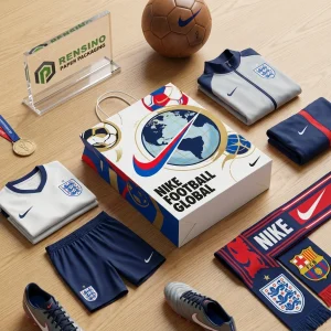 Печатные бумажные сумки для покупок с глобальным дизайном Nike Football, подходят для подарков, розничной или упаковки спортивных товаров, доступна услуга OEM/ODM