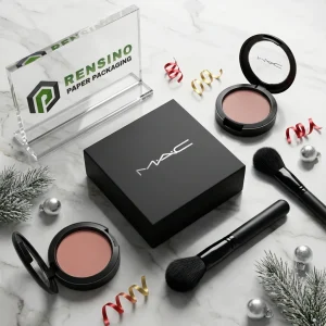Soporte de exhibición de acrílico transparente con productos de maquillaje, adecuado para venta al por menor de cosméticos o empaquetado de regalos, diseño personalizado y servicio OEM/ODM disponible