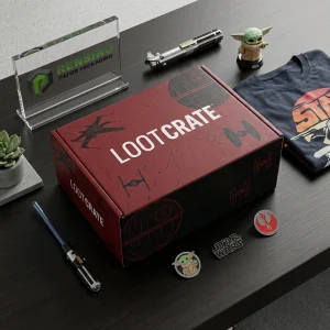 Caja de regalo de papel roja con impresiones de Star Wars y temática de Star Wars, adecuada para regalos, venta al por menor o embalaje de alimentos, servicio OEM/ODM disponible