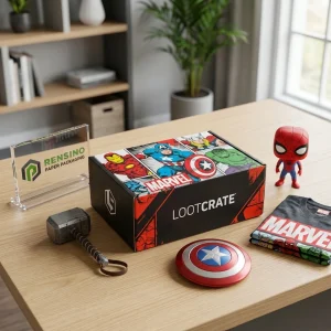Scatola di Imballaggio in Carta Stampata Marvel con Motivo Fumetto, Adatta per Regalo, Imballaggio al Dettaglio o Collezionabile, Design Personalizzato Disponibile