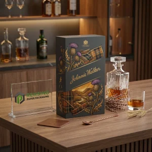Scatola di imballaggio in carta stampata con motivo floreale e tartan, adatta per regalo, retail o imballaggio alimentare, servizio OEM/ODM disponibile