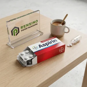 Boîte d'emballage en papier imprimé avec un branding clair et un motif de coussins, adaptée pour les cadeaux, le commerce de détail ou l'emballage alimentaire, service OEM/ODM disponible