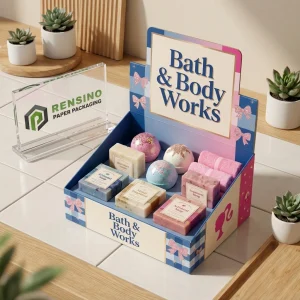 Colorful Bath & Body Works Gift Box with Bow Pattern, Suitable for Retail and Cosmetic Packaging, Factory Direct Supply