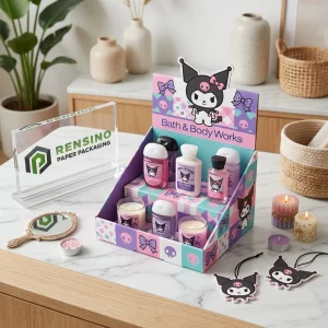 Colorful Paper Display Box with Cartoon Character Design, Suitable for Cosmetic, Gift, or Retail Packaging