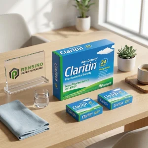 印刷されたブランドと雲のパターンが施された青い紙箱、ギフト、小売、または食品包装に適しており、OEM/ODMサービスが利用可能です