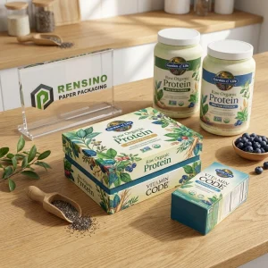 Bedruckte Pappverpackungsbox mit floralem Design für Nahrungsergänzungsmittel oder Lebensmittelprodukte, geeignet für Geschenke, Einzelhandel oder Lebensmittelverpackungen, OEM/ODM-Service verfügbar