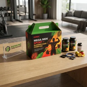 Bunte Papiergeschenkbox mit bedrucktem Logo und Grafikdesign, geeignet für Geschenk-, Einzelhandels-, Lebensmittel- oder Kosmetikverpackungen, maßgeschneiderte Designs verfügbar