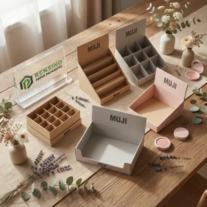 Cajas de regalo de papel coloridas con impresión de logo personalizada, adecuadas para venta al por menor y exhibición, material de cartón de alta calidad