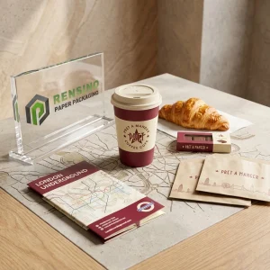 Caja de exhibición de acrílico transparente con logo, adecuada para uso en cafeterías o minoristas