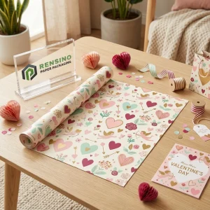 Carta da Regalo Stampata con Motivo Cuore e Cupido, Design Personalizzato Disponibile