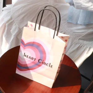 Biodegradable Kraft Shopping Paper Bags for Restaurant Custom Printed Logo