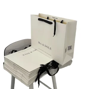 Bouquet Gift Kraft Paper Bag, Waterproof Flower Shopping Tote Bag