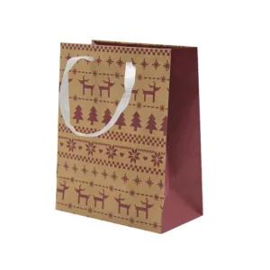 Brown Kraft Biodegradable Gift Shopping Paper Bags with Custom Logo and Color