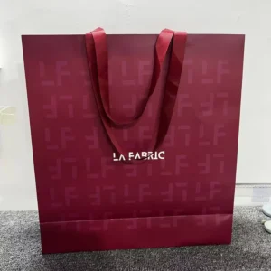 Brown Kraft Recyclable Paper Bags for Clothing & Shoes Gift Packaging with Handle Custom Logo Silk Screen Printing