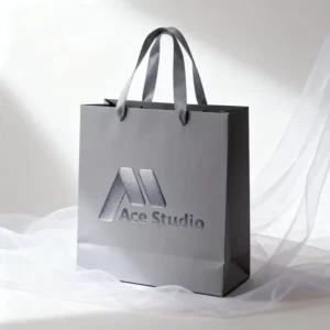 Business Gift Paper Shopping Bags with Handles, Custom Logo Printing, Various Colors, for Small Business