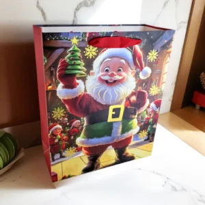 CS42 Custom Christmas Paper Bag With Different Design Paper Gift Bag