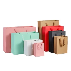 China Factory PP Handle Clothing Package Bags Ivory Paper Shopping Bags With Your Own Logo Apparel Promotional Bags