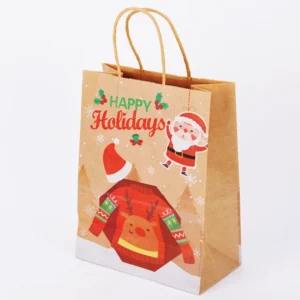 Coffee Paper Bag with Handle OEM Kraft Paper Bag